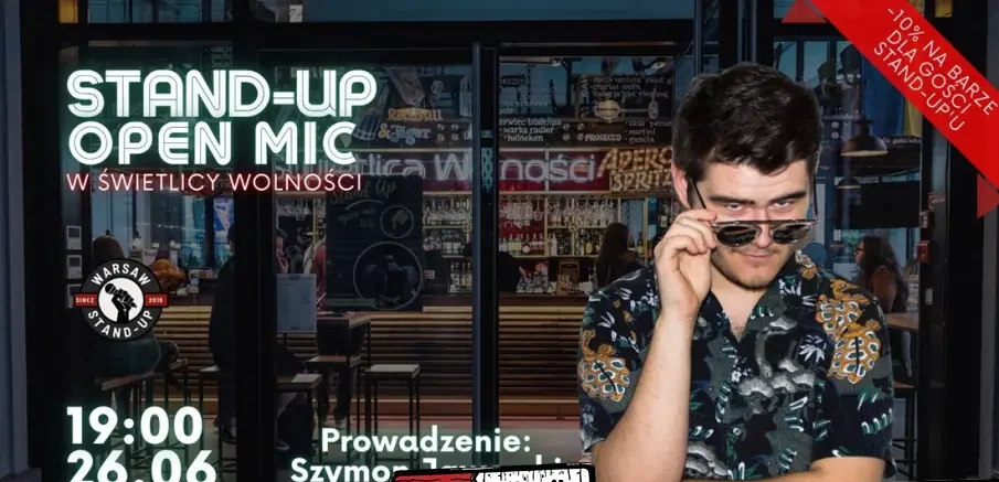 Stand-up Open mic – Warsaw Stand-up x Marcin Smakosz