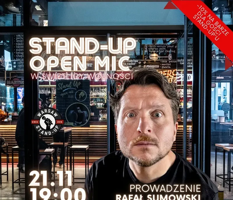 Stand-up Open mic – Warsaw Stand-up x Rafał Sumowski