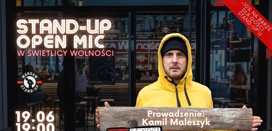 Stand-up Open mic – Warsaw Stand-up x Kamil Maleszyk