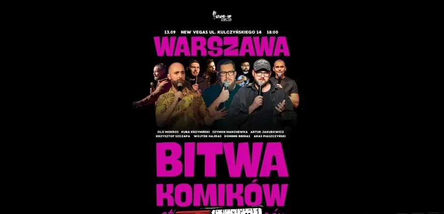 Bitwa Zwycięzców! Ty wybierasz najśmieszniejszego komika z najśmieszniejszych!