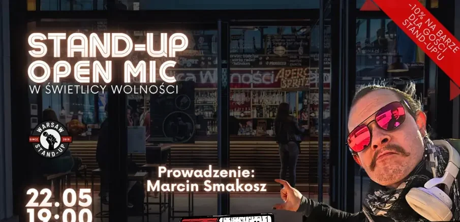 Stand-up Open mic – Warsaw Stand-up x Marcin Smakosz